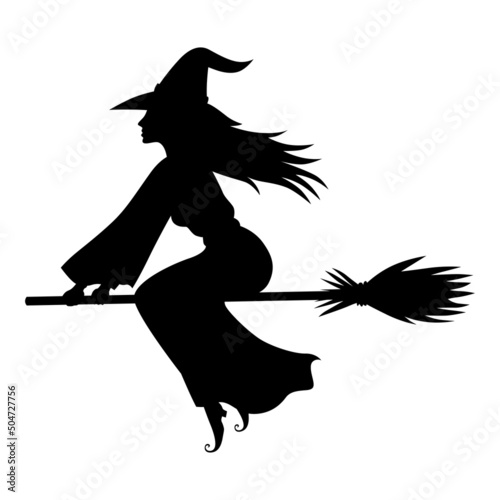 Halloween witch silhouette