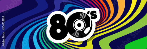 Eighties Banner