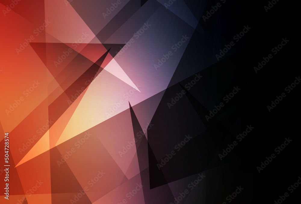 Dark Blue, Yellow vector background with triangles. Dark Blue, Yellow vector background with triangles.