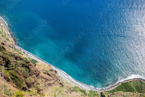 Madeira high cliff Cabo Girão