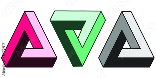 r image of an abstract triangular shape geometric spoof