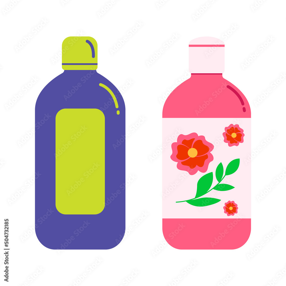 Cosmetic bottles for shampoo, tonic, lotion Cosmetic bottles for shampoo, tonic, lotion
