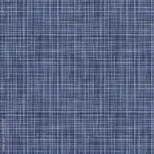 Vector woven fabric texture. Seamless pattern of textile. Repeating cotton texture in denim colors.