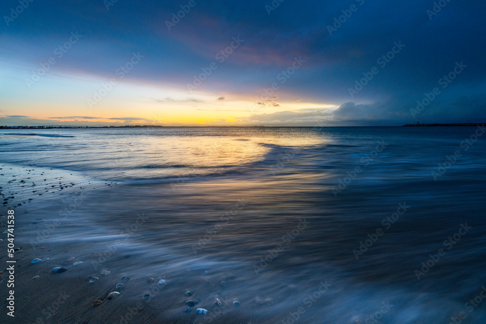 Sunrise over Stockton Beach, Newcastle, NSW, Australia