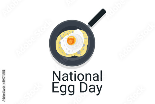 national egg day vector illustration. public holiday. Suitable for greeting card, poster and banner 