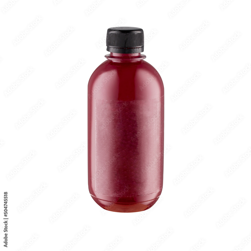 bottle of berry juice (smoothie) isolated on white bottle of berry juice (smoothie) isolated on white