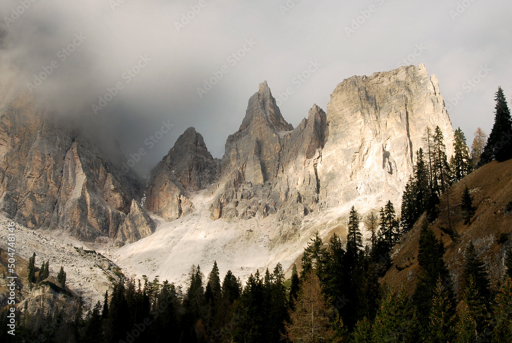 Mountains Dolomites near Cortina d'Ampezzo, Italy