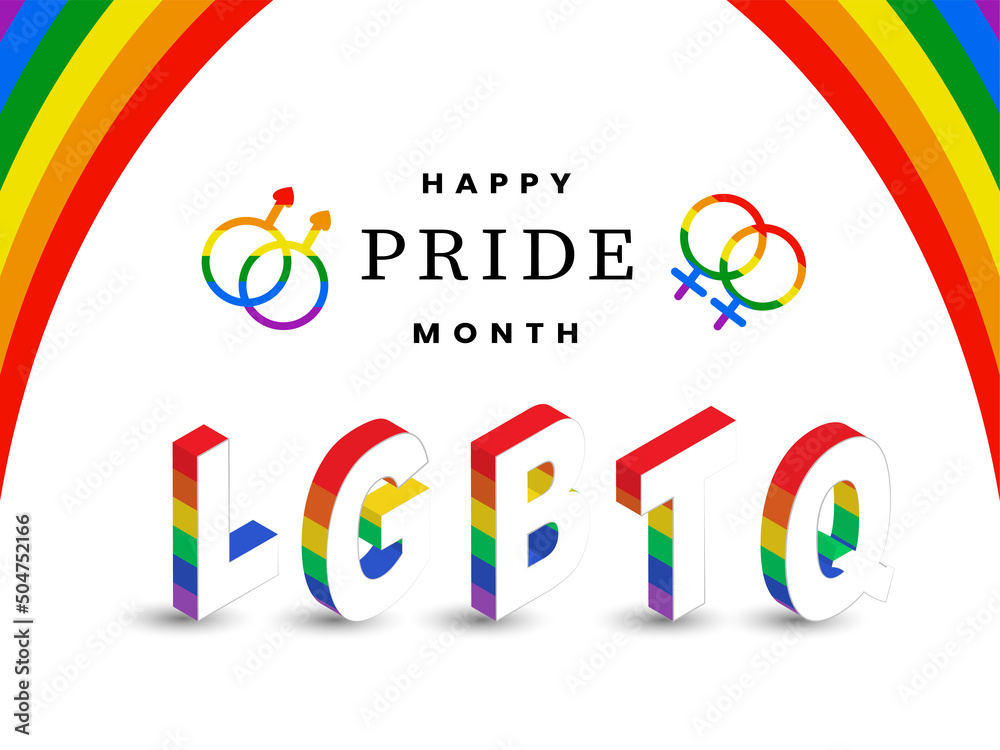 Happy pride day LGBTQ Freedom of love , equality, human rights concept design. Happy pride day LGBTQ Freedom of love , equality, human rights concept design.