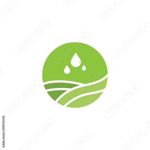 Irrigation logo design vector. Icon Symbol. Template Illustration