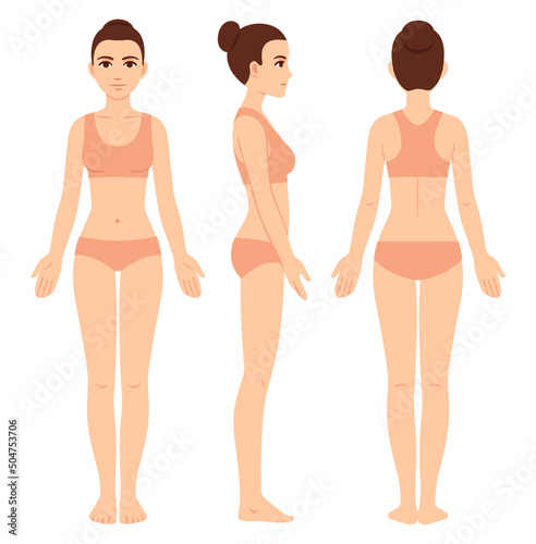 Female body chart template
