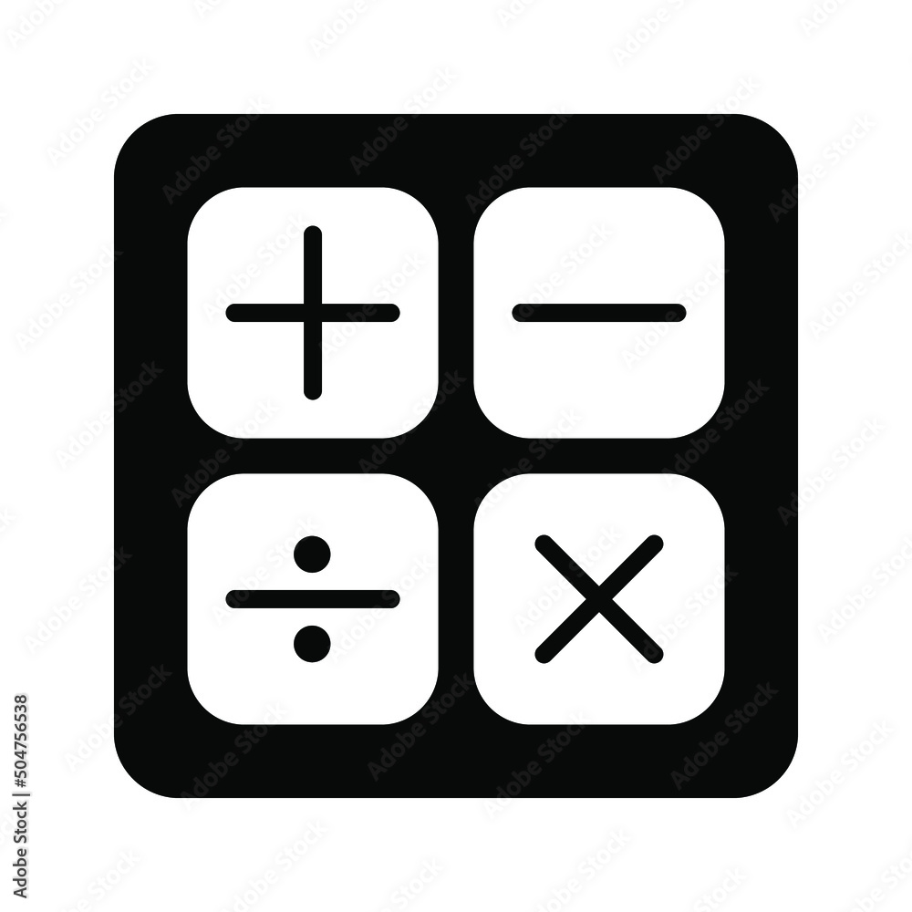 Calculator vector, Digital marketing line style icon editable stroke Calculator vector, Digital marketing line style icon editable stroke