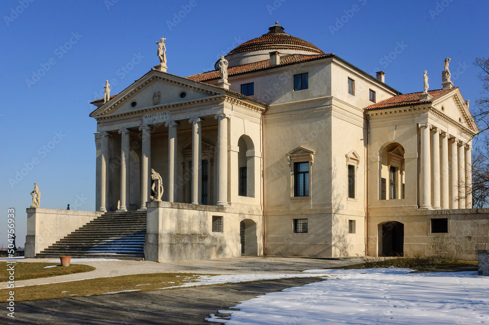 Vicenza. Facciata di Villa Almerico Capra, La Rotonda