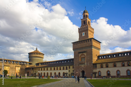 Milan's Castello Sforzesco also known as Sforza Castle 
