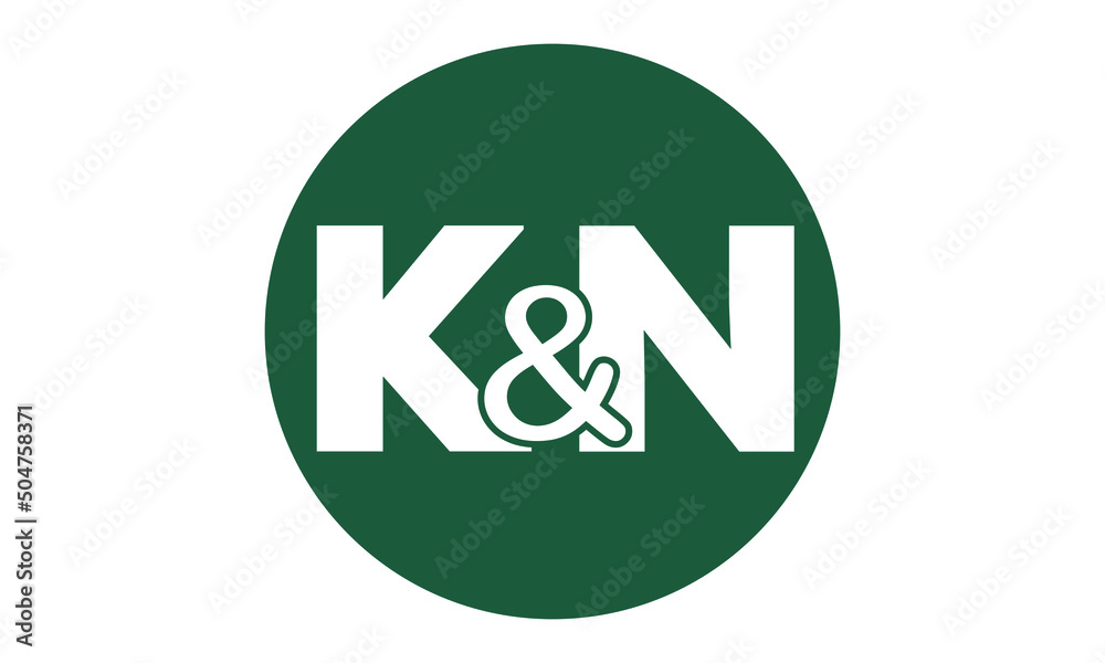 KN and logo design vector template | monogram logo | abstract logo ...