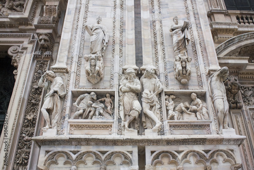  Fragment of Milan Cathedral (Duomo di Milano) in Milan