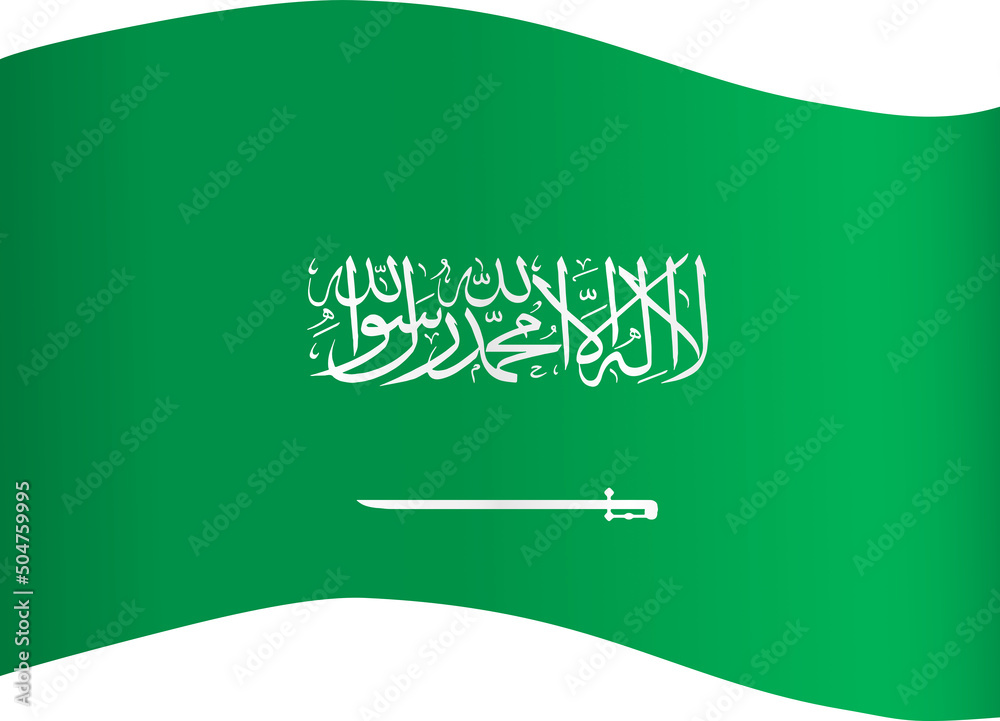 Saudi Arabia flag wave isolated on png or transparent background,Symbol Saudi Arabia. Vector illustration Saudi Arabia flag wave isolated on png or transparent background,Symbol Saudi Arabia. Vector illustration