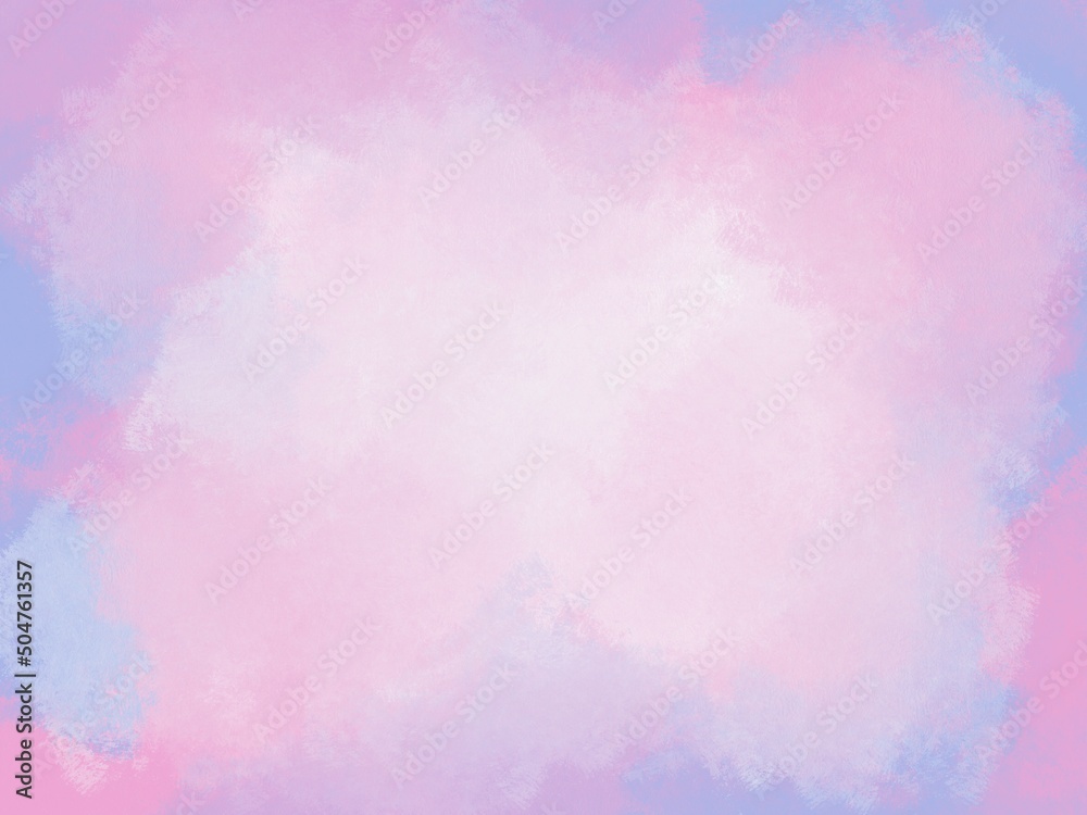 Abstract mottled blue-pink background with light space in the center.