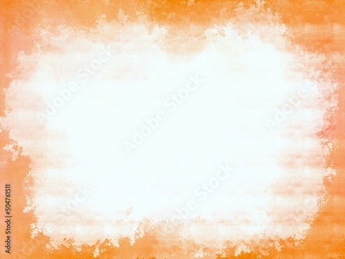 Abstract mottled reddish brown background with white space in the center.
