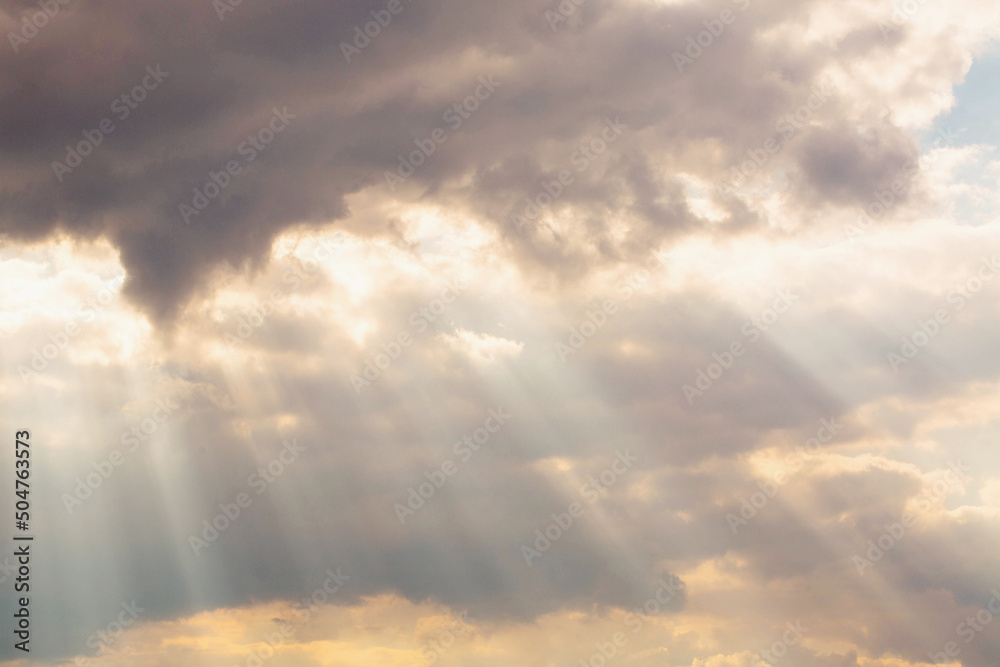 sunbeams shine through the clouds sunbeams shine through the clouds