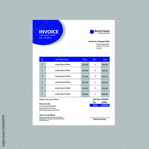 Invoice Design