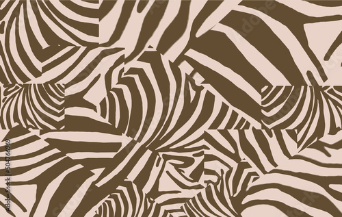  vintage pattern zebra , stylish cover for for fabric, postcards, wallpapers,graphical vector illustration with sepia background
