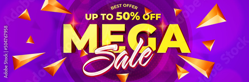 Promotion sale banner background with promo offer