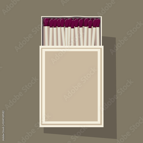 Matchbox. matches. object made of wood