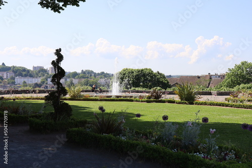 Les jardins de l'évéché, ville de Limoges, département de la Haute Vienne, France