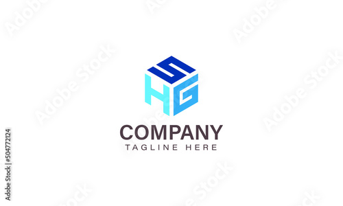 Letter SHG Logo, Three Letter Logo, Alphabet S H G Hexagon Shape Vector Icon Template