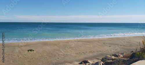 Wallpaper Mural footprints on the beach Torontodigital.ca