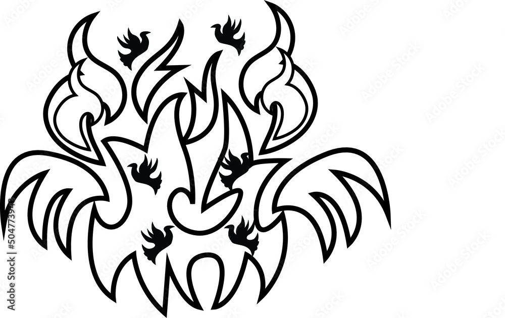 Fototapeta premium creative art coloring page,vector coloring page,cup coloring page,summer coloring page,quote coloring page,