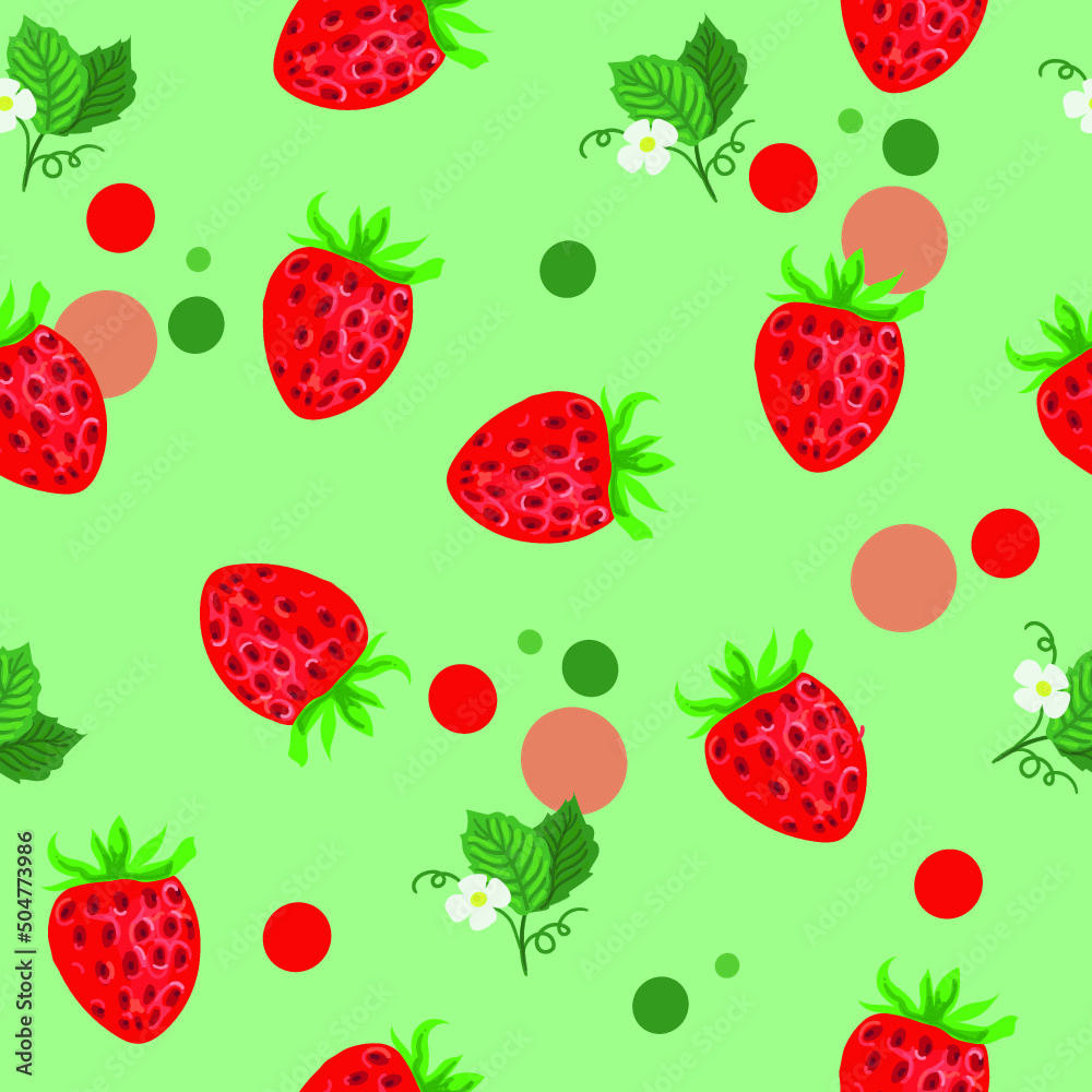 seamless pattern with strawberries seamless pattern with strawberries