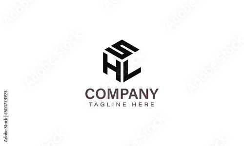 Letter SHL Logo, Three Letter Logo, Alphabet S H L Hexagon Shape Vector Icon Template photo