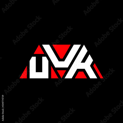 UUK triangle letter logo design with triangle shape. UUK triangle logo design monogram. UUK triangle vector logo template with red color. UUK triangular logo Simple, Elegant, and Luxurious Logo...