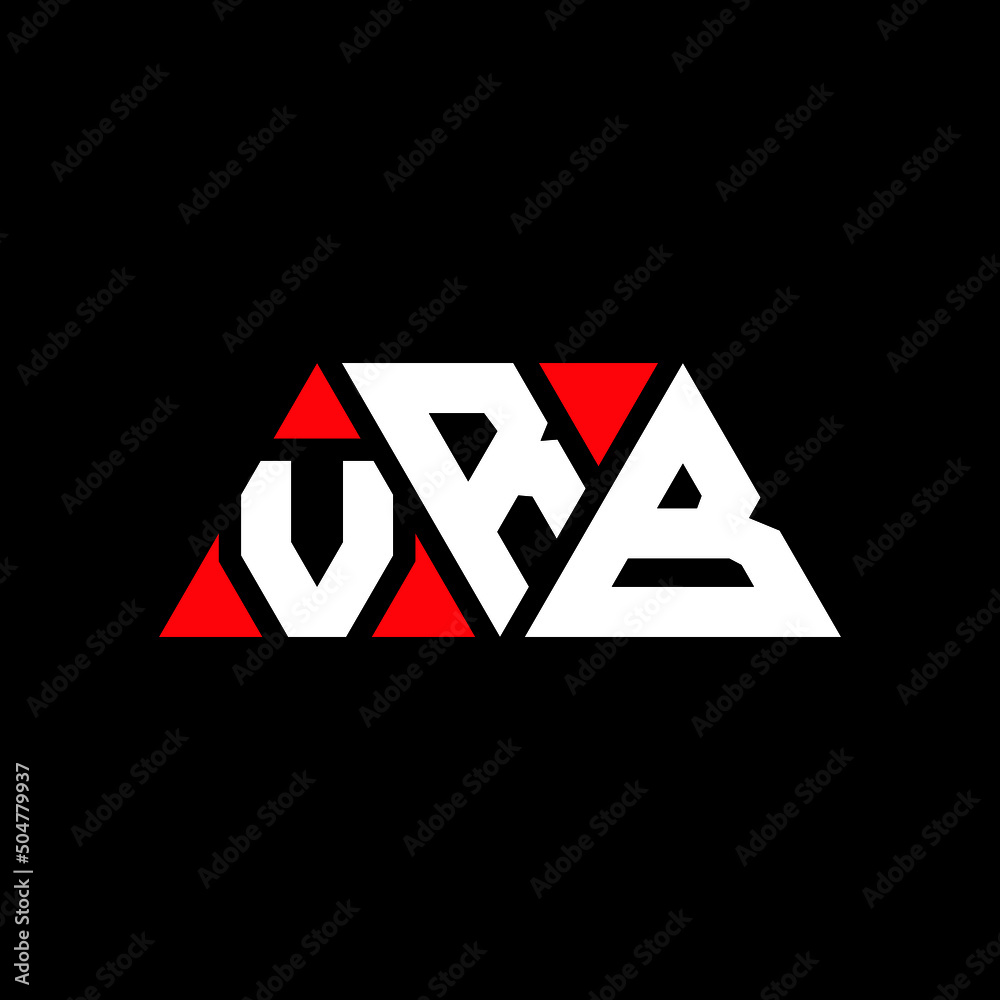 VRB triangle letter logo design with triangle shape. VRB triangle logo design monogram. VRB triangle vector logo template with red color. VRB triangular logo Simple, Elegant, and Luxurious Logo...