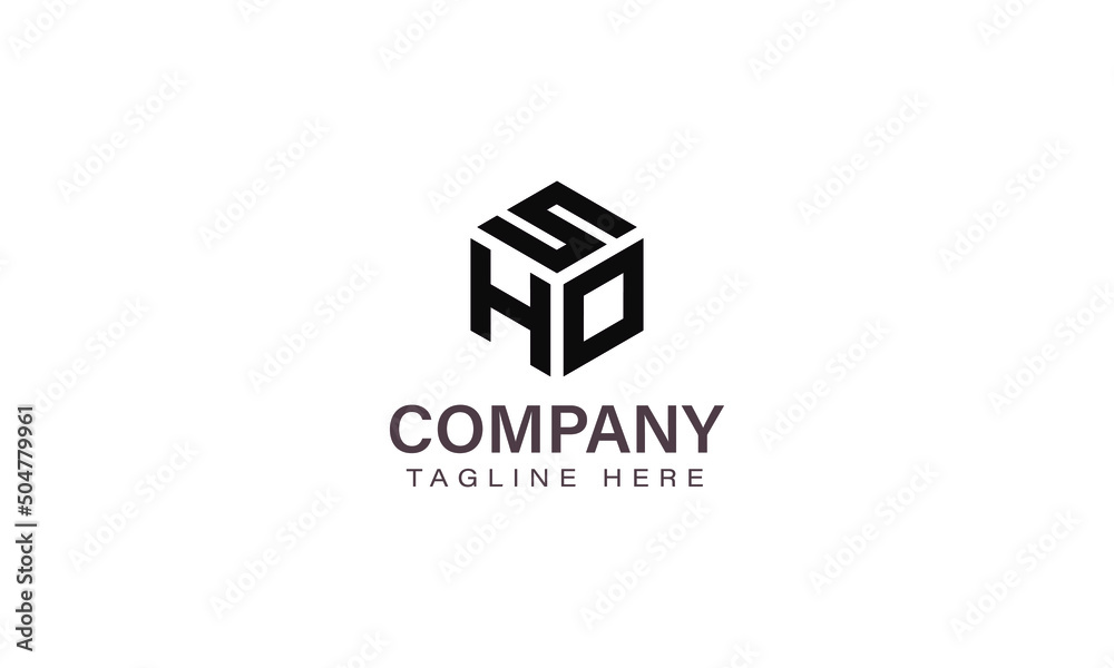Letter SHO Logo, Three Letter Logo, Alphabet S H O Hexagon Shape Vector Icon Template Letter SHO Logo, Three Letter Logo, Alphabet S H O Hexagon Shape Vector Icon Template
