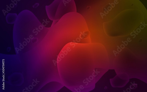 Dark Green, Red vector background with bent lines. Colorful illustration in abstract memphis style with gradient. Brand-new design for your ads, poster, banner.