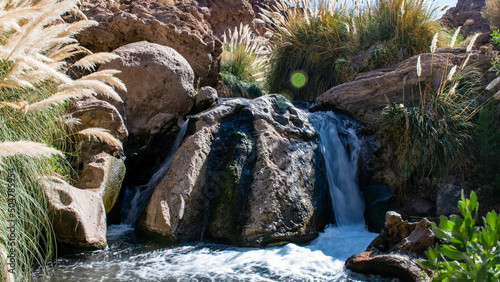 Puritama river hot water photo