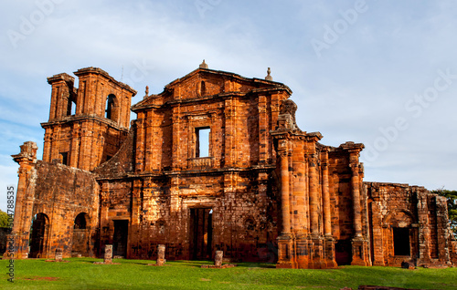 Jesuit Ruins in São Miguel das Missões, Rio Grande do Sul, Brazil. photo