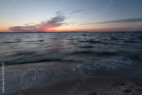 sunset on the beach