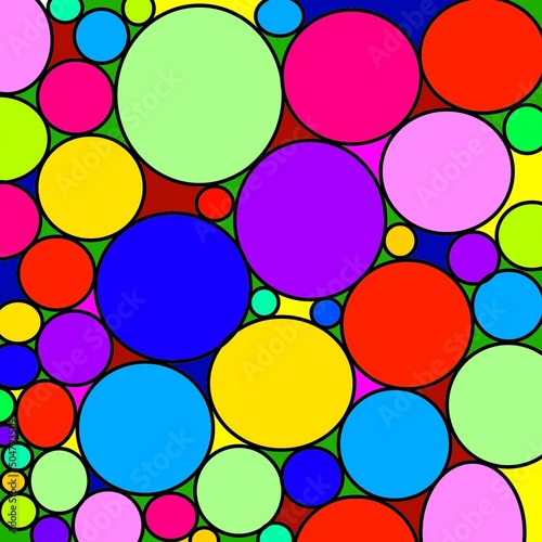 background with beautiful colourful circles