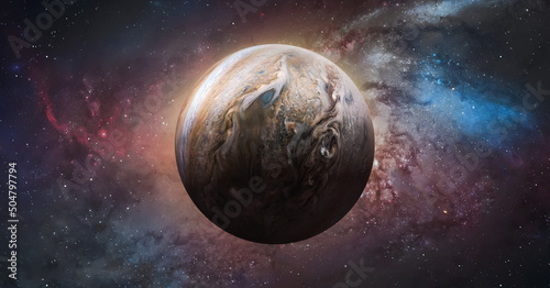 Canvastavla Jupiter planet sphere