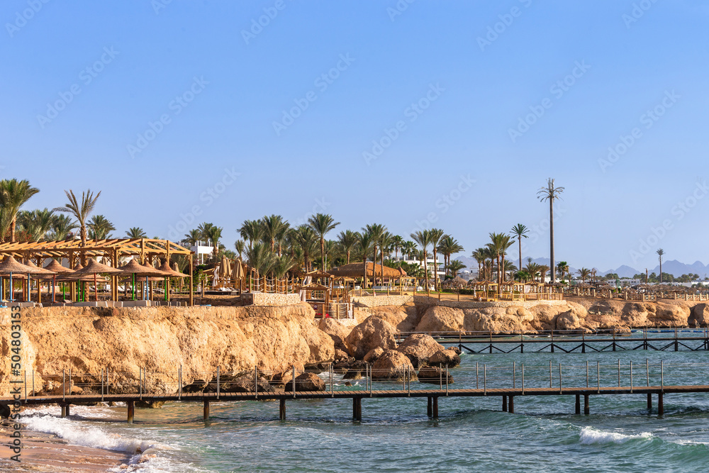 Beach view in Sharm El Sheikh. Egypt. Beach view in Sharm El Sheikh. Egypt.
