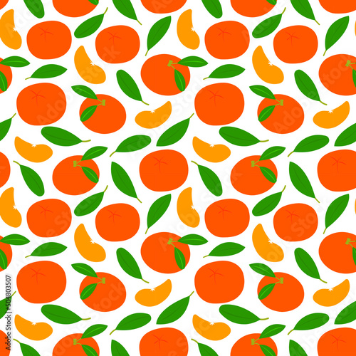 Fototapeta Naklejka Na Ścianę i Meble -  Collage modern orange shapes seamless pattern set. Modern exotic design for paper, upholstery, fabric, interior decoration and other users.