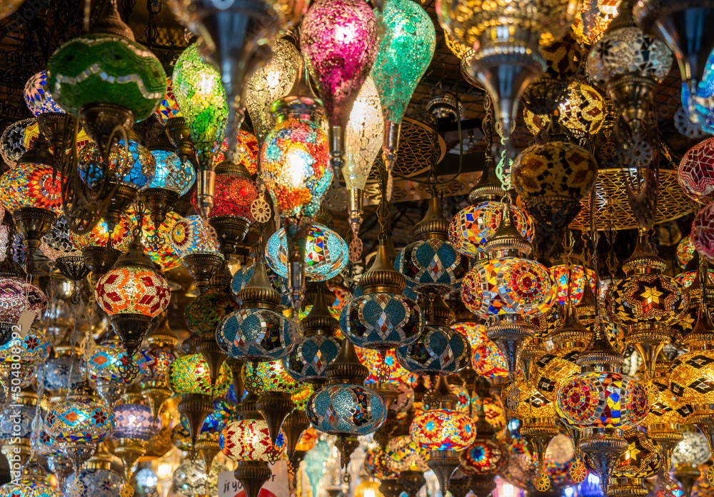 colorful lamps