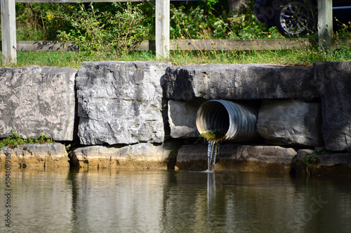 Wastewater from domestic and residential source photo