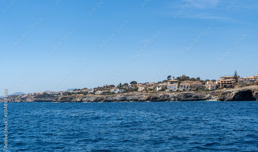 coast of mallorca, spain - near porto christo during sunny day
