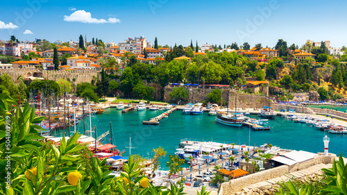 Harbor in Antalya old town or Kaleici in Turkey