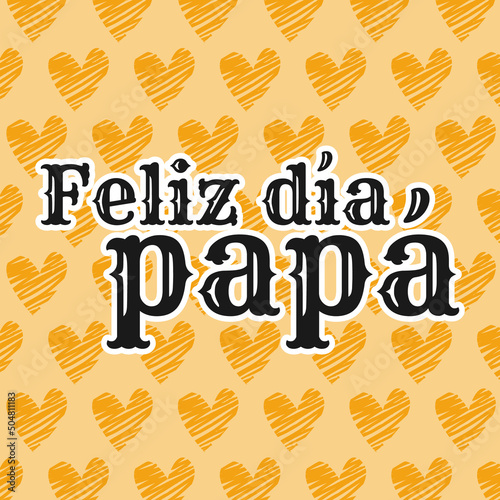 tarjeta en español texto feliz día del padre fondo de corazones abstractos
happy father's day text card abstract hearts background