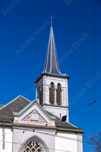 Plainpalais temple in Geneva, Switzerland photo